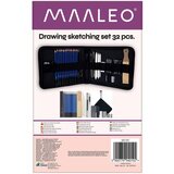 Maaleo set za skiciranje u platnenoj torbici, 32 dijela | shoptok.hr
