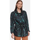 Top Secret Green Patterned Lightweight Hooded Jacket - Women | Shoptok.si