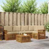 Set vanjskih sofa 6 kom. Prirodna i bež Poliester | shoptok.hr