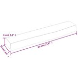  Stenska polica temno rjava 60x10x6 cm trdna hrastovina | Shoptok.si