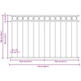 Element Ograde ASSEN Bijelo 170 x 100 cm Čelik | shoptok.hr
