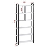 Hanah home polica za knjige roza black white | ePonuda.com