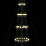  LED božićno drvce s 555 LED svjetlima Topla bijela 500 cm Metal | shoptok.hr