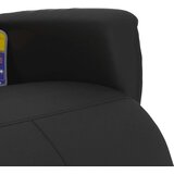 vidaXL Masažni naslanjač z naslonom za noge črno umetno usnje | Shoptok.si
