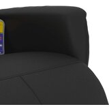 vidaXL Masažni naslonjač od umjetne kože s osloncem za noge crni | shoptok.hr