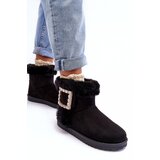 Boto Faux Fur Lined Lace-up Snow Boots Black Dulca | ePonuda.com