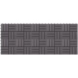  Pločice za decking 10 pcs Sivi 30 x 30 cm Acacijsko drvo | Eponuda.com