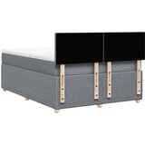  Krevet s oprugama i madracem svjetlosivi 140x190 cm od tkanine | shoptok.hr