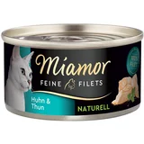 Miamor ekonomično pakiranje Feine Filets Naturelle 24 x 80 g - Piletina i tuna