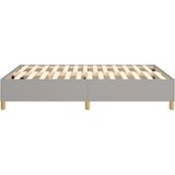  Za krevet s oprugama svjetlosivi 140 x 190 cm od tkanine | shoptok.hr