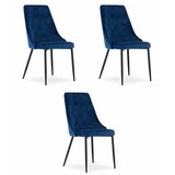 Brandless Stol IMOLA - mornarsko modri žamet x 3, (22030931) | Shoptok.si