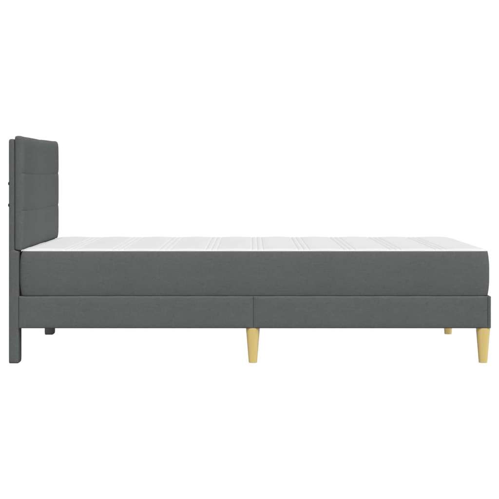  Okvir za krevet Tamno siva 90 x 190 cm Poliester - Tamno siva 90 x 190 cm | shoptok.hr