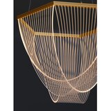 Nova Luce LED viseća svjetiljka aluminijska s mogućnosti zatamnjivanja u zlatnoj boji sa sjenilom od akrilnog stakla ø 52 cm Valentin – | shoptok.hr