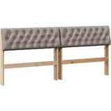  Tapecirani uzglavlje Sivo-smeđa 180 cm Čvrsto borovo drvo | Eponuda.com