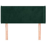  Uzglavlje s ušima tamnozeleno 93x16x78/88 cm baršunasto | shoptok.hr