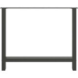  Noge za jedilno mizo antracitne barve 2 kosa 90 x (72-73) cm jeklo, (22123899) | Shoptok.si