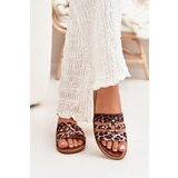 Boto Flat Women's Slippers With Gold Detail Leopard Noroti | shoptok.hr