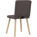  Jedilni stoli 6 kosov temno rjavo blago, (21828352) | Shoptok.si
