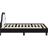  Krevetna konstrukcija s uzglavljem Crna 80 x 160 cm PU | shoptok.hr