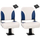 vidaXL Sjedala za brod s postoljem 2 kom okretna za 360° | shoptok.hr