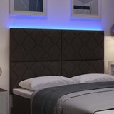  LED glava kreveta Smeđa 160 cm tkanina | shoptok.hr