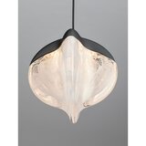Nova Luce Mat crna LED viseća svjetiljka aluminijska s mogućnosti zatamnjivanja sa staklenim sjenilom ø 12 cm Alicia – | shoptok.hr