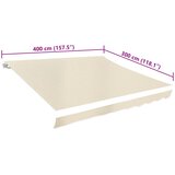 Platno za tendu krem 4 x 3 m (okvir nije uključen) | shoptok.hr