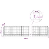  Gabion s žicom debljine 3 5 mm i mrežom 10x10 cm 650x50x50 cm - 50 cm 50 cm 650 cm | shoptok.hr