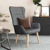 The Living Store Stol za sproščanje temno sivo blago - Stol Za Sproščanje, (21420394) Cene
