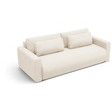 Cosmopolitan Design Bež žametna raztegljiva sedežna garnitura s prostorom za shranjevanje 238 cm Belfast – | Shoptok.si