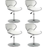 vidaXL Jedilni stoli 4 kosi belo umetno usnje | Shoptok.si