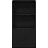 vidaXL Knjižna omara črna hrast 60x24x120 cm inženirski les | Shoptok.si