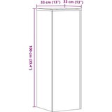 vidaXL Stalak za biljke boja hrasta 33 x 33 x 100 cm konstruirano drvo | shoptok.hr