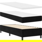 Box Spring Krevet s Madracem Crni 80x200 cm Baršun | shoptok.hr