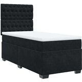 vidaXL box spring krevet s madracem crni 80 x 200 cm baršunasti | shoptok.hr