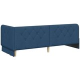 vidaXL Kotna postelja z vzglavjem Modra 80 x 200 cm blago | Shoptok.si