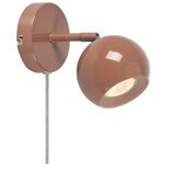 Markslöjd Smeđa zidna lampa s utikačem Pop – Cijene