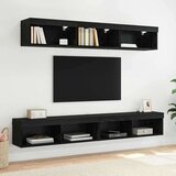 TV stene Panama 2 pcs Črna Orehovina 100 x 30 x 30 cm, (5000132236) | Shoptok.si