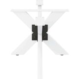  Noga klub stolića u obliku pauka bijela 98x58x(42-43) cm čelik - Bijela 98 x 58 x (42-43) cm 1 | shoptok.hr