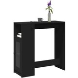 vidaXL Barski stol s držačima crni 101x40x103,5 cm konstruirano drvo Cijene