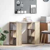  Stol s policom Sonoma hrast 90 x 50 x 75 cm Konstruirano drvo | shoptok.hr