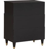  Kreveta s policom Crna 60 x 33 x 75 cm Čvrsto drvo manga | shoptok.hr