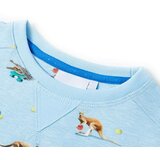  Dječja topla majica svjetloplava prošarana 116 | shoptok.hr