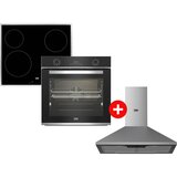 Beko Ugradna rerna BBIMA13300XS + Ugradna ploča HIC 64401 + Samostalni aspirator HCP 61310 I | ePonuda.com