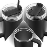  Vakuumska termos šalica sa slamkom 1180 ml Berdsen – crna | shoptok.hr