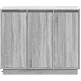  LED komoda Siva Sonoma 90 x 32 x 75 cm Konstruirano drvo | shoptok.hr