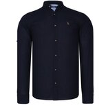 Dewberry G784 HAKIM COLLAR MEN'S SHIRT-NAVY BLUE | Shoptok.si