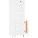  Visoka komoda bijela 69,5x34x180 cm konstruirano drvo | shoptok.hr