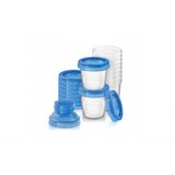 Avent VIA SOLJE SA POKLOPCIMA I ADAPTERIMA -SET 10KOM+2ADAPTERA 1602 (SCF61810)