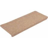  Samoljepljivi otirači za stepenice 15 kom 65x24,5x3,5 cm bež | shoptok.hr
